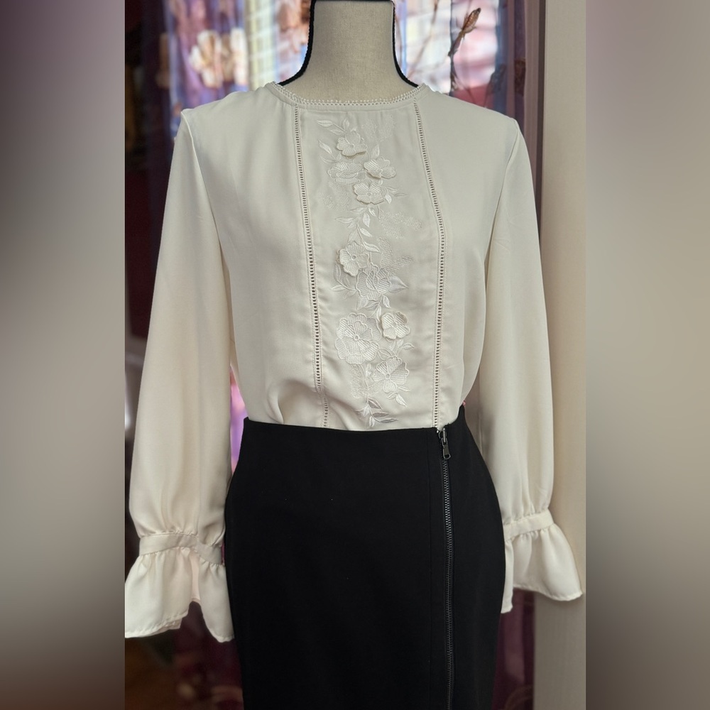 NWOT Long Sleeve Blouse, New, Ann Taylor, Size S